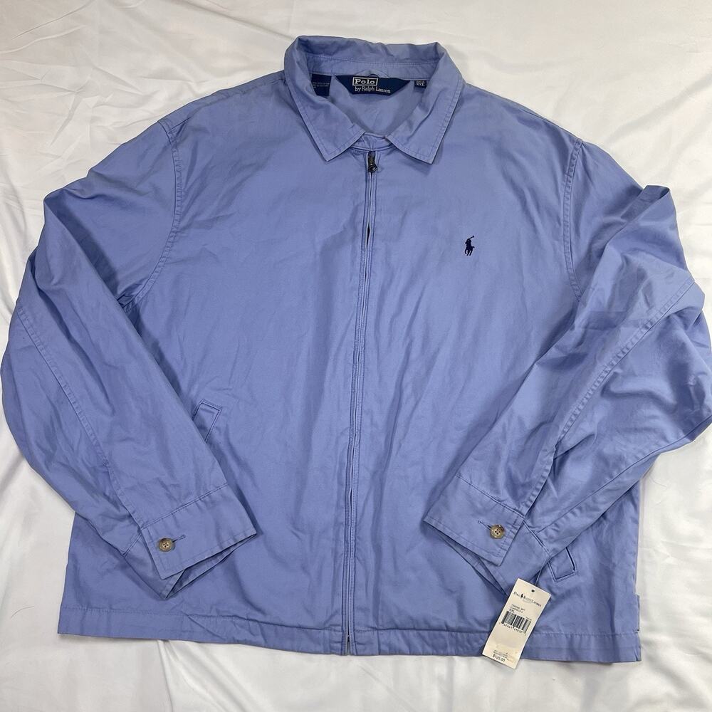 Polo Ralph Lauren Harrington Jacket Men’s Size XXL Blue Zip Up Preppy Jacket NWT
